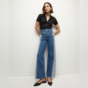 Veronica Beard Taylor Wide Leg Jean